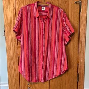 CAbi Vibrant Striped Button Down Shirt